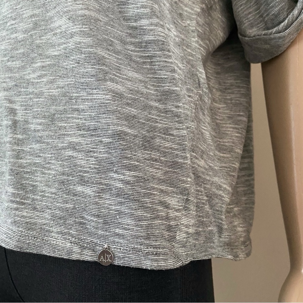 AX Armani Exchange Heathered Blouse, women’s large - Picture 6 of 9